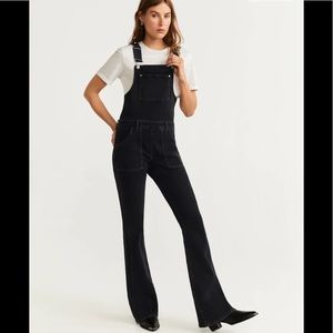 NWT Mango Flared denim Overalls